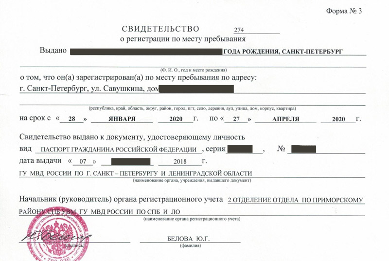 временная регистрация в Красновишерске